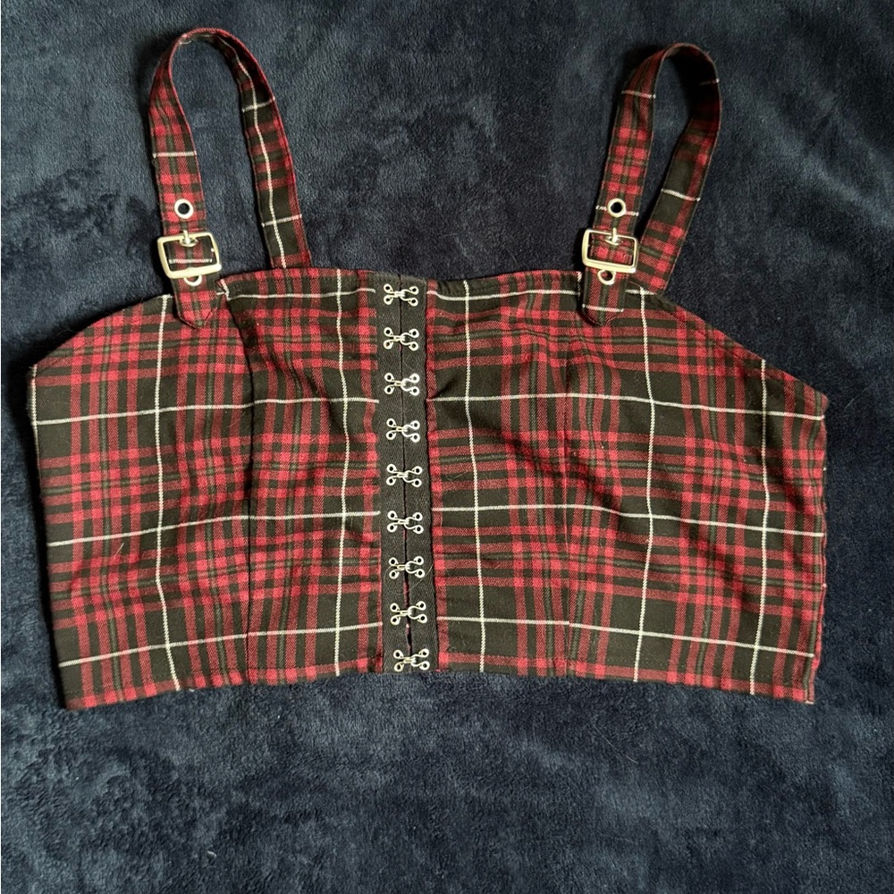 HOT TOPIC plaid tank